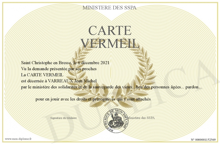 CARTE-VERMEIL